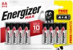 Energizer MAX ceruzaelem - 8x AA - 4+4 ingyen - Energizer