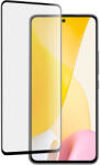UIQ Folie de protectie din sticla compatibila cu Xiaomi 12 Lite, grad de protectie 9H, cu margine neagra