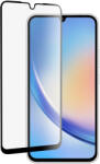 UIQ Folie de protectie din sticla compatibila cu Samsung Galaxy A34 5G, grad de protectie 9H, cu margine neagra