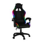 TEMPO KONDELA Irodai/gamer szék RGB LED háttérvilágítással, fekete, MAFIRO - szenzaciooo