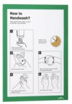 Durable Infókeret A4, XXL csomag, 10 db/doboz, Durable Duraframe® zöld (488205) - iroszer24