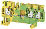  Weidmüller 1521670000 A3C 2.5 PE Földelő sorkapcsok, PUSH IN, 2.5 mm2; , zöld / sárga (1521670000)