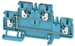  Weidmüller 1547660000 A2T 2.5 VL BL Átvezető sorkapocs, PUSH IN, 2.5 mm2; , 800 V, 24 A, Kék (1547660000)
