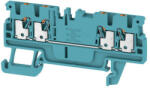  Weidmüller 1552700000 A4C 1.5 BL Átvezető sorkapocs, PUSH IN, 1.5 mm2; , 500 V, 17.5 A, Kék (1552700000)