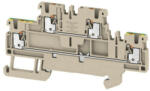  Weidmüller 2469390000 A2T 1.5 FT-PE Kétemeletes sorkapocs, PUSH IN, 1.5 mm2; , 500 V, 16 A, Sötétbézs (2469390000)