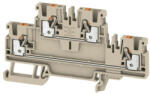  Weidmüller 1547610000 A2T 2.5 Átvezető sorkapocs, PUSH IN, 2.5 mm2; , 800 V, 24 A, Sötétbézs (1547610000)
