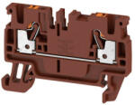  Weidmüller 2508030000 A2C 2.5 BR Átvezető sorkapocs, PUSH IN, 2.5 mm2; , 800 V, 24 A, Barna (2508030000)