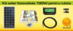  Kit solar fotovoltaic 130W pentru rulota (KIT130W12VRUL)