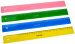 Nebulo vonalzó, 30 cm, vegyes színek, kék, zöld, sárga, rózsaszín (V-1-30-4C)