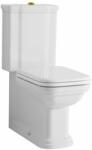 SAPHO KERASAN WALDORF kombi WC, alsó/hátsó kifolyású, tartállyal, öblítőmechanikával, ülőke nélkül, fehér/bronz (WCSET18-WALDORF) (WCSET18-WALDORF) - szaniteresklimacenter