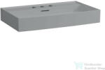Laufen Kartell By Laufen 80x46 cm-es csiszolt aljú mosdó 3 csaplyukkal, Matt szürke H8163367591081 (H8163367591081)