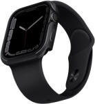 Apple Watch 1-6, SE (40 mm) / Watch 7-8 (41 mm), Fém védőkeret, alumínium, szíj nélkül, Uniq Valencia, fekete - tok-shop