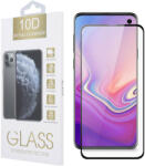  Samsung Galaxy S10e üvegfólia, tempered glass, előlapi, 10D, edzett, hajlított, fekete kerettel