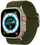 Apple Watch 4-6, SE (42 / 44mm), Watch 7-9 (45mm), Watch Ultra (49mm), szövet pótszíj, Spigen Lite Fit Ultra, zöld - pixato