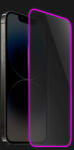 Picasee 3x Keményített védőfólia a sötétben világító kerettel mobiltelefonokra Apple iPhone 11 Pro Max - Rózsaszín