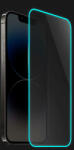 Picasee 3x Sticla întărită de protecție cu ramă care strălucește în întuneric Apple iPhone 14 Plus - Albastru