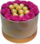 Ajándékküldés Pink Ferrero Rózsabox