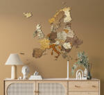 AWD Európa 3D fa puzzle falitérkép 110x108 cm - mix (magyar) (5999570430285)