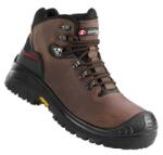 Sixton Peak STELVIO_BROWN S3 HRO HI Bőr munkavédelmi bakancs VIBRAM talp 38-48-ig (80087)