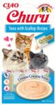 Inaba Foods Churu Cat Recompensa pentru pisici, piure cu ton si scoici 56 g