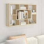 vidaXL Raft de perete, stejar sonoma, 85x16x52, 5 cm, lemn compozit (801421) Raft
