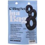 Doc Johnson in a Bag C-Ring Set Black Inel pentru penis