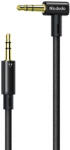 Mcdodo Cablu audio Jack 3.5mm Mcdodo CA-7590, unghi conectare 90 grade, lungime 1.2m, Negru (CA-7590)