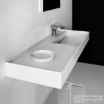 Laufen Kartell By Laufen 120x46 cm-es mosdó, speciálisan fedett lefolyóval, matt fehér H8133337571111 (H8133337571111)