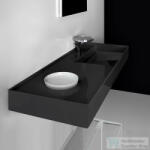 Laufen Kartell By Laufen 120x46 cm-es mosdó, speciálisan fedett lefolyóval, fényes fekete H8133330201111 (H8133330201111)