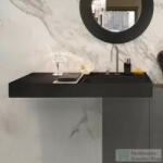 Laufen Kartell By Laufen 120x46 cm-es 2 csaplyukas mosdó, speciálisan fedett lefolyóval, matt fekete H8133337168151 (H8133337168151)