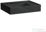 Laufen Kartell By Laufen 60x46 cm-es csaplyuk nélküli mosdó, speciálisan fedett lefolyóval, fényes fekete H8103340201121 (H8103340201121)