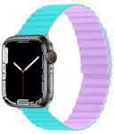 Phoner Rever Apple Watch forgatható mágneses szilikon szíj, 49/45/44/42mm, M/L, kék/lila - redmobilshop