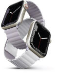 UNIQ Revix mágneses szilikon szíj Apple Watch 42/44/45/49mm, lila/fehér (UNIQ-45MM-REVLILWHT) - redmobilshop