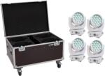  EUROLITE Set 2x LED TMH-X4 Moving-Head Wash Zoom ws + EU Case with wheels (20000954)