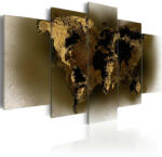 Artgeist Kép - Brass continents - terkep-center - 34 200 Ft