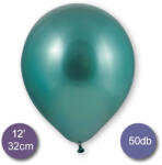 Globos Króm (tükör) lufi, zöld színben, 50db/cs