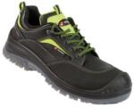 Sixton Peak LAND S3 Bőr munkavédelmi félcipő hv zöld reflex 38-48-ig (81153-18L)