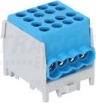 Tracon Főáramköri leágazó kapocs, sínre szerelhető, kék 2.5-25mm2, max. 1000VAC/DC, max. 101A (FLECU-25-16-4K)