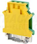 Tracon Védővezető ipari sorozatkapocs, csavaros, sínre, zöld/sárga 2, 5-16mm2, 101A (TSKA16JD) - kontaktor