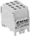 Tracon Főáramköri leágazó kapocs, sínre szerelhető, szürke 2.5-25mm2, max. 1000VAC/DC, max. 101A (FLECU-25-16-3)