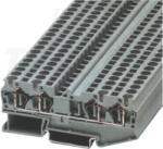 Tracon Négykapcsos ipari sorozatkapocs, rugós, sínre, szürke 0, 14-1, 5mm2, 500VAC, 17, 5A (TSKB1/4)