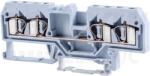 Tracon Fázisvezető ipari sorozatkapocs, rugós, sínre, szürke 800V 26A 0.08-4 mm2 4P (TSKC4/4)