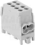Tracon Főáramköri leágazó kapocs, sínre szerelhető, szürke 2.5-25mm2, max. 1000VAC/DC, max. 101A (FLECU-25-16-2)