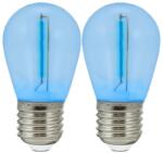 Polux KÉSZLET 2x LED Izzó PARTY E27/0, 3W/36V kék 322203 (SA1801)