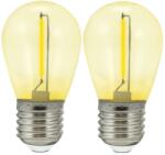 Polux KÉSZLET 2x LED Izzó PARTY E27/0, 3W/36V sárga 322197 (SA1800)