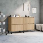 vidaXL Servante, 2 buc, stejar sonoma, 60x35x70 cm, lemn prelucrat (3185762) Comoda