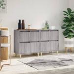 vidaXL Servante, 2 buc, sonoma gri, 60x35x70 cm, lemn prelucrat (3185757) Comoda