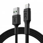 Green Cell Cable USB-A for Lightning Green Cell GC PowerStream, 120cm for iPhone, iPad, iPod, quick charging (31037) - pcone