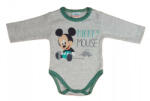  Hosszú ujjú baba body Mickey egér mintával (50) - szürke - babyshopkaposvar