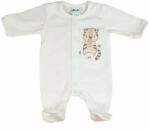  Biopamut hosszú ujjú elöl patentos rugdalózó (44) - tigris